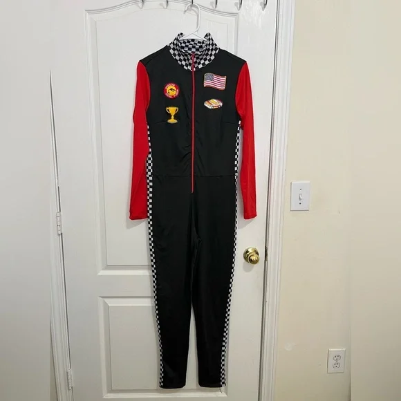 Spirit Racing-Inspired Black and Red Jumpsuit size L - Picture 2 of 10